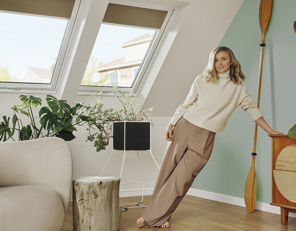 Zielony – kolor który uspokaja. Inspiracje od FAKRO dla Twojego domu